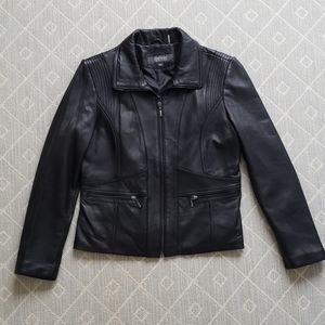 Black Leather Motorcycle Jacket